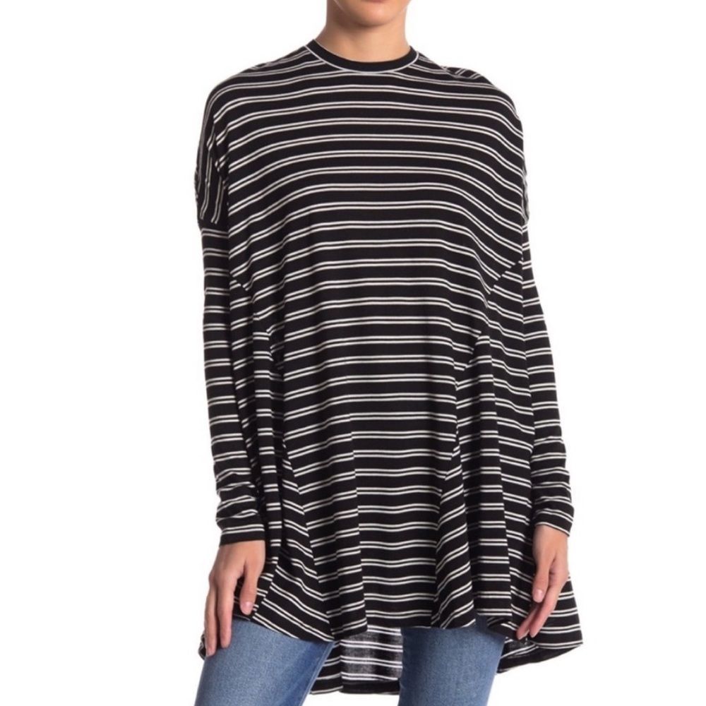 Med Show Me Your Mumu Striped Oversized Will Tunic Mini Dress Women's Longline